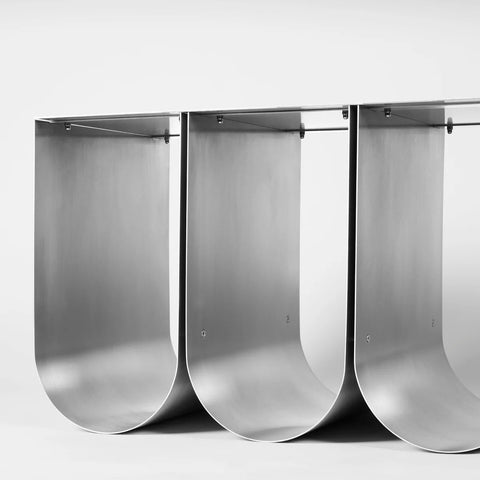 Curved Bench Stainless