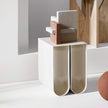 Curved Side Table Beige