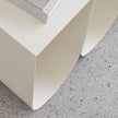 Curved Side Table Beige