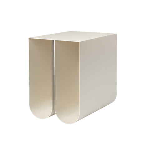Curved Side Table Beige