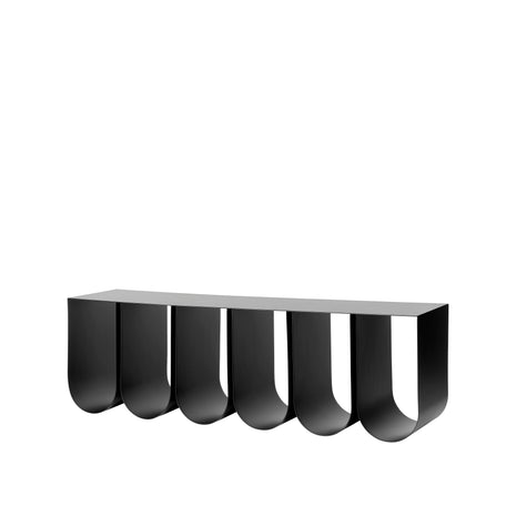 Curved Wall Shelf Black