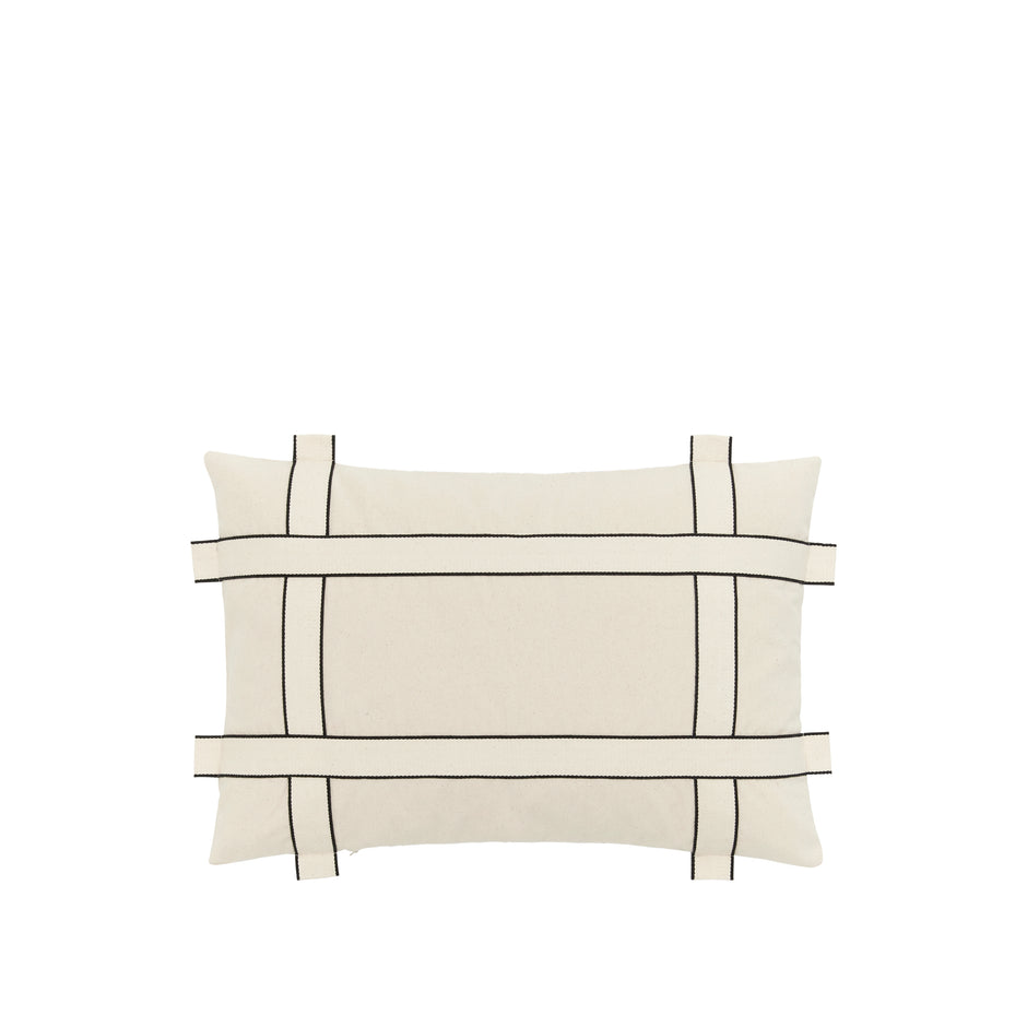 Bow Cushion Cover Undyed 40x60