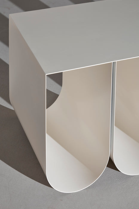Curved Bench Beige