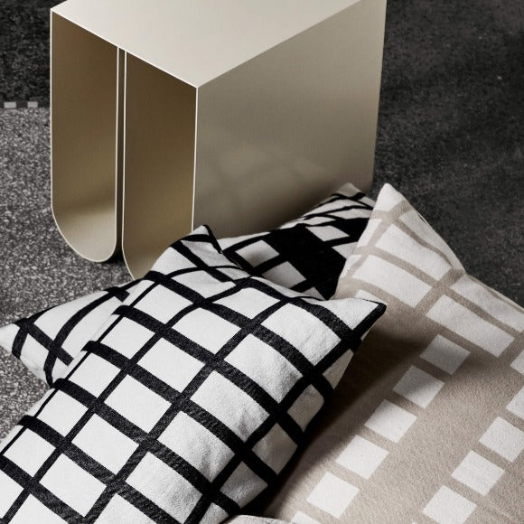 Curved Side Table Beige