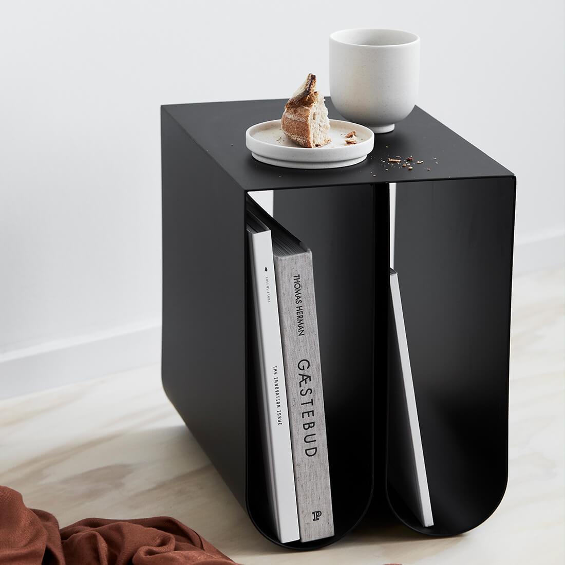 【30%OFF】CURVED SIDE TABLE BLACK