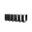 Curved Wall Shelf Black