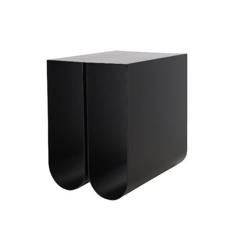 Curved Side Table Black