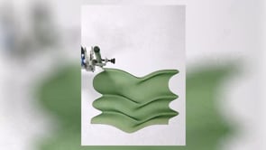 < 送料無料 > ARNAUD PFEFFER アートポスター  "GREEN FOLD" 50 x 70 cm