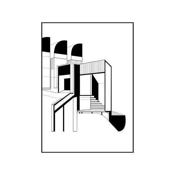 < 送料無料 > KRISTINA DAM STUDIO (クリスティーナダムスタジオ)  フレームポスター BAUHAUS ARCHIVE