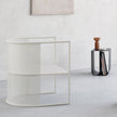 Curved Side Table Black